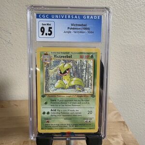 CGC 10 GEM MINT Victreebel Jungle 1st Edition 30/64 Non Holo Rare Pokemon Card